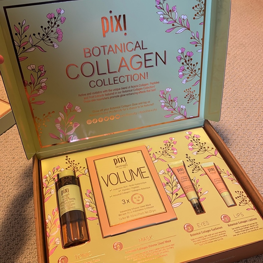 Pixi Botanical Collagen Collection - Green and Pink PR Box